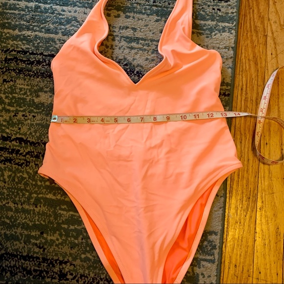 NWOT Orange One Piece Swimsuit from Aerie, Sz L - Picture 12 of 13